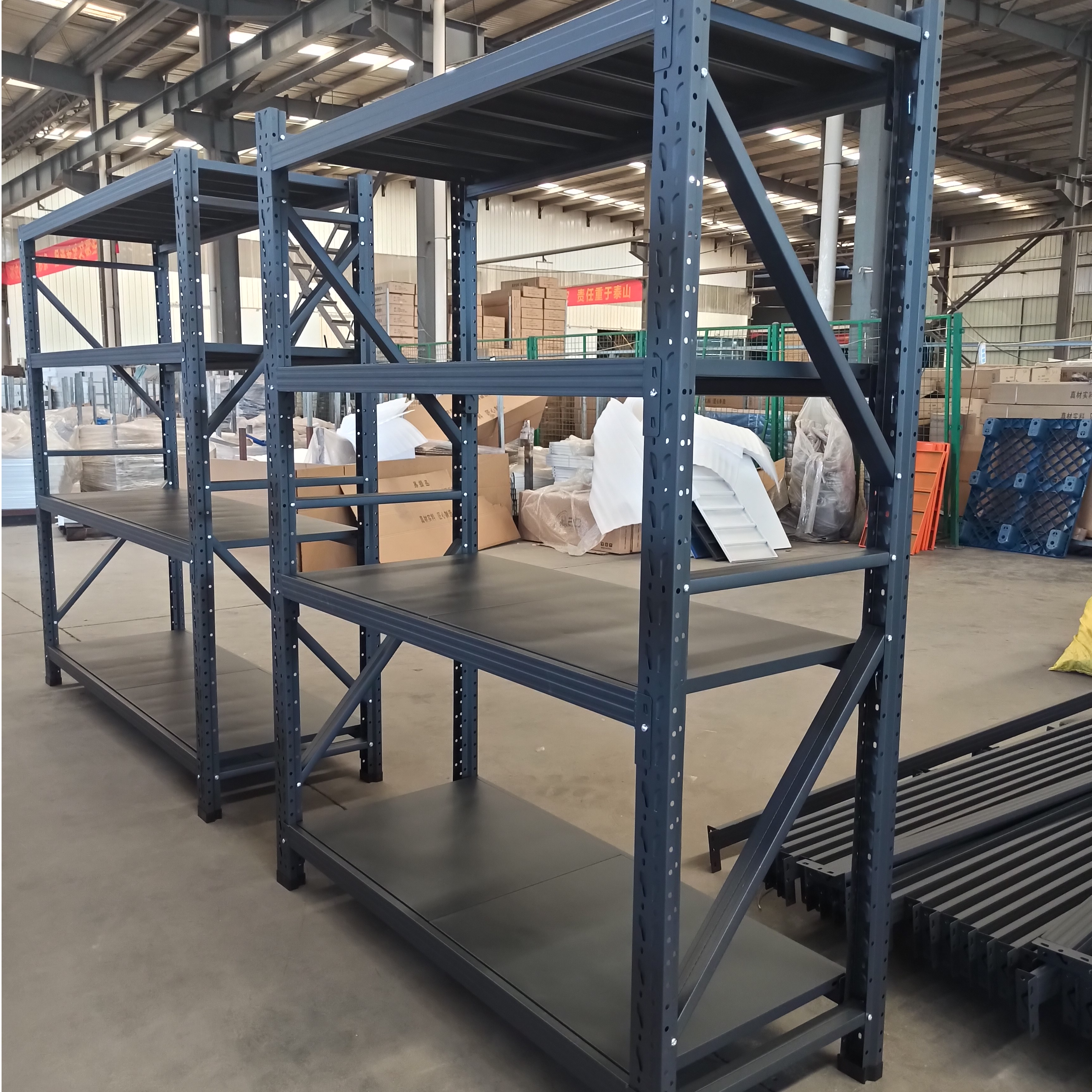 Black 2000*600*2000mm Steel Rack Longspan Resk 